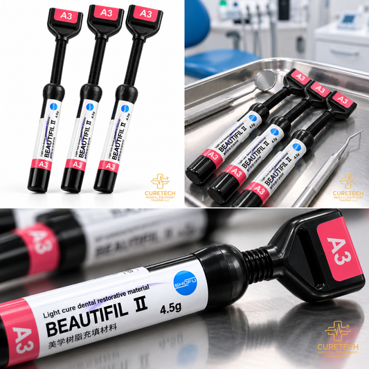 Shofu Beautifil II dental restorative composite in universal shades A1 and A3