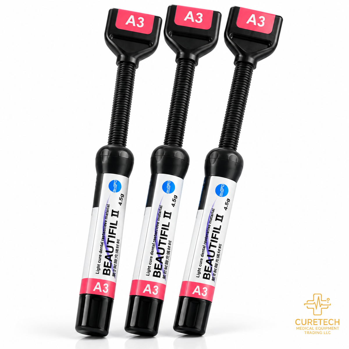 Shofu Beautifil II dental restorative composite in universal shades A3
