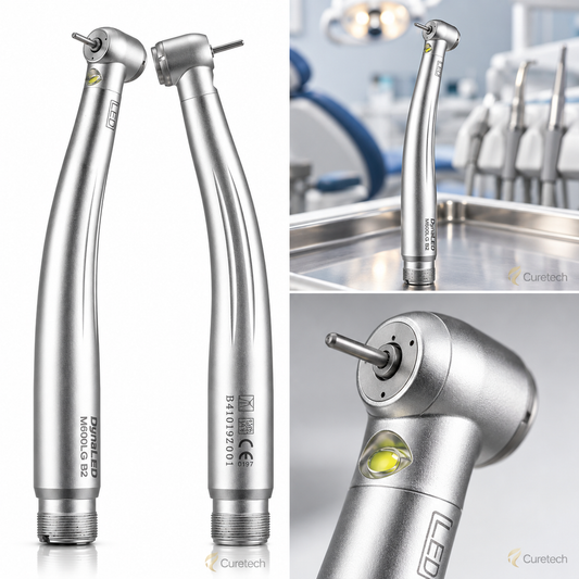 NSK DynaLED m600lg dental handpiece with standard head and LED illumination