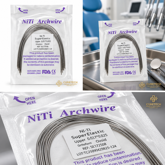 Dental Super Elastic NiTi Orthodontic Arch Wire – Round, 10 Pieces